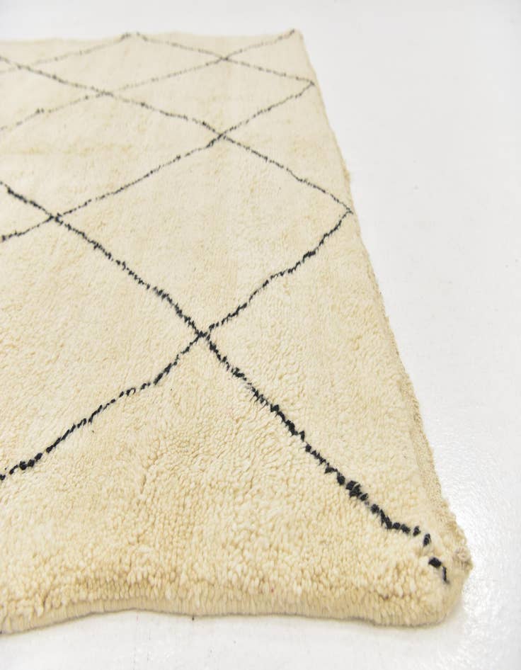 Detail image of  6' 8 x 9' 4  Hand Knotted Moroccan Wool Rug