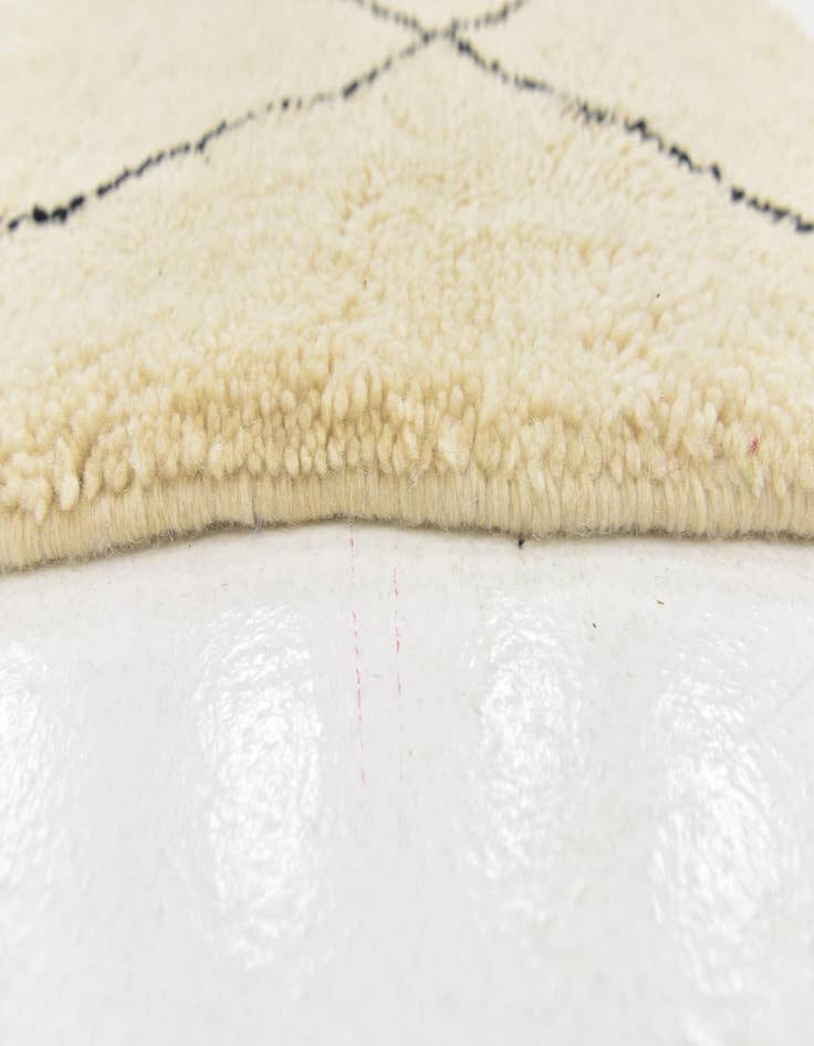 Detail image of  6' 8 x 9' 4  Hand Knotted Moroccan Wool Rug