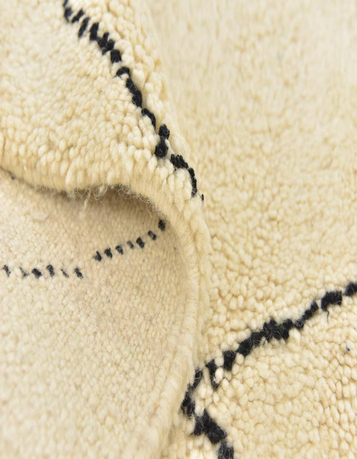 Detail image of  6' 8 x 9' 4  Hand Knotted Moroccan Wool Rug