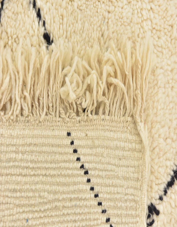 Detail image of  6' x 8' 7  Hand Knotted Moroccan Wool Rug