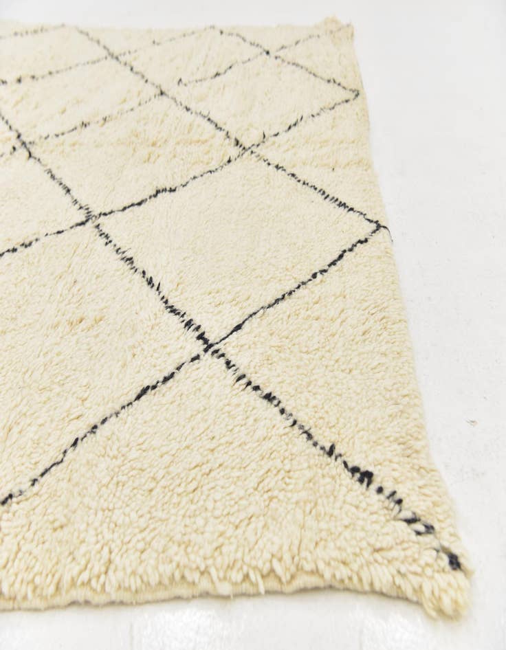 Detail image of  6' x 8' 7  Hand Knotted Moroccan Wool Rug