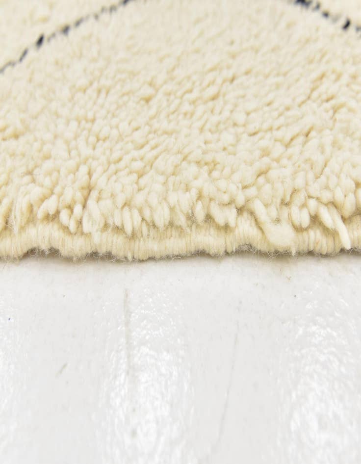 Detail image of  6' x 8' 7  Hand Knotted Moroccan Wool Rug