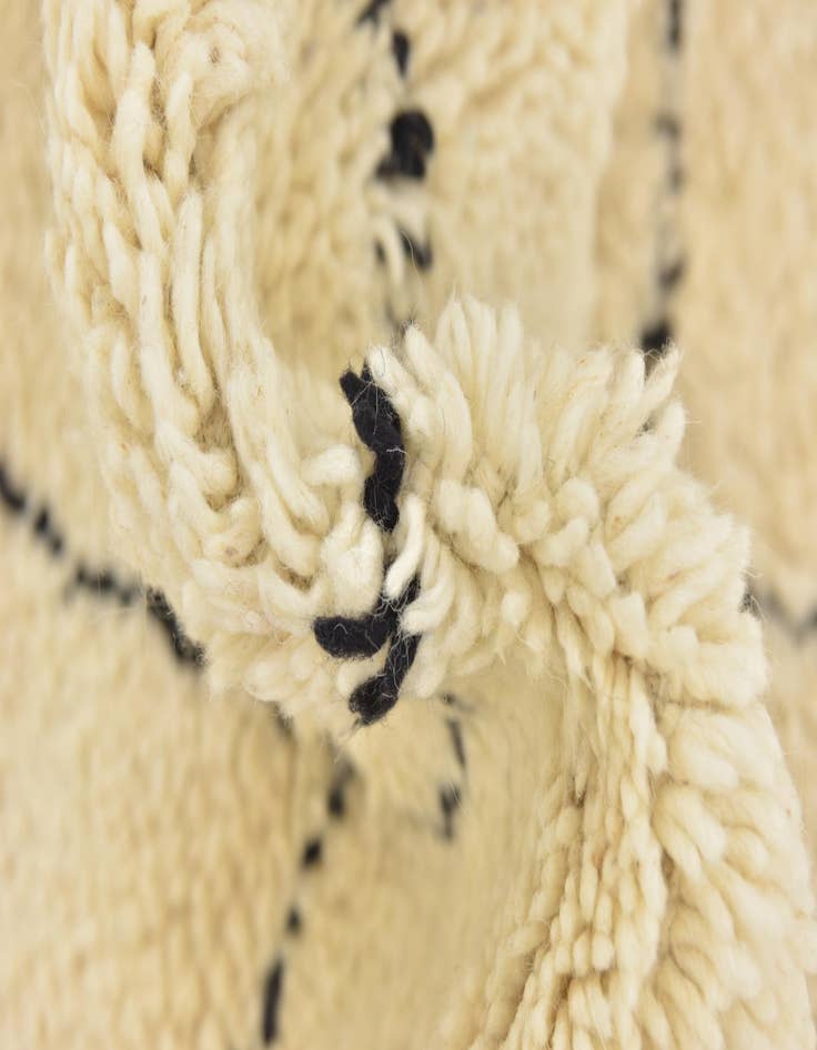 Detail image of  6' x 8' 7  Hand Knotted Moroccan Wool Rug