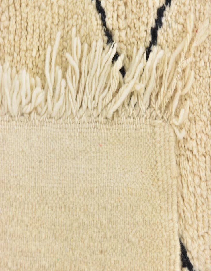 Detail image of  6' 9 x 10'  Hand Knotted Moroccan Wool Rug