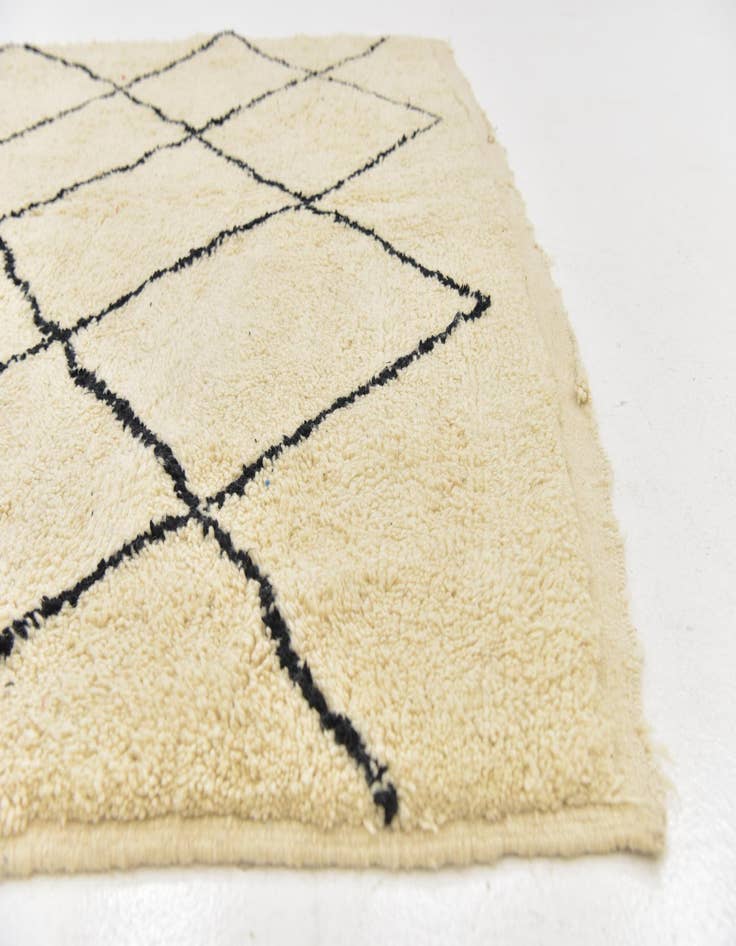 Detail image of  6' 9 x 10'  Hand Knotted Moroccan Wool Rug