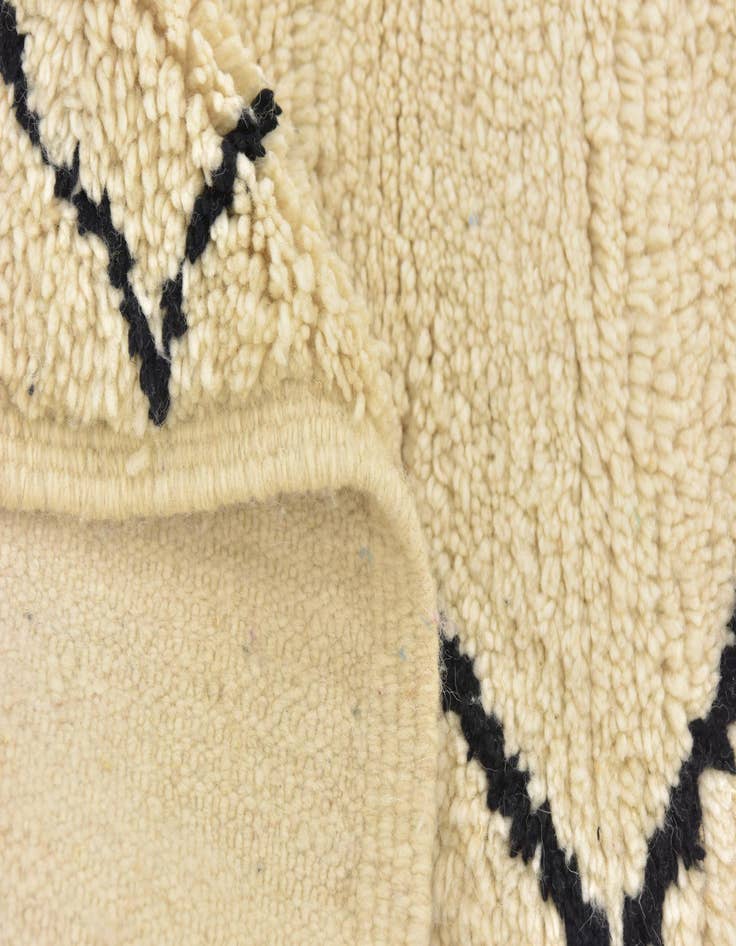 Detail image of  6' 9 x 10'  Hand Knotted Moroccan Wool Rug