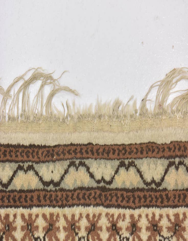 Detail image of  3' 2 x 5' 4  Hand Knotted Moroccan Wool Rug