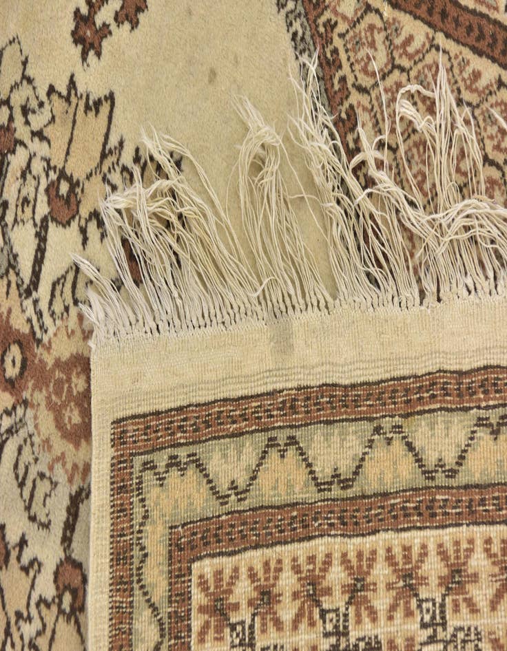 Detail image of  3' 2 x 5' 4  Hand Knotted Moroccan Wool Rug