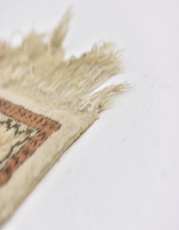 Detail image of  3' 2 x 5' 4  Hand Knotted Moroccan Wool Rug