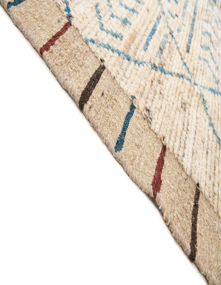 Detail image of  10' 5 x 13' 10  Hand Knotted Moroccan Wool Rug
