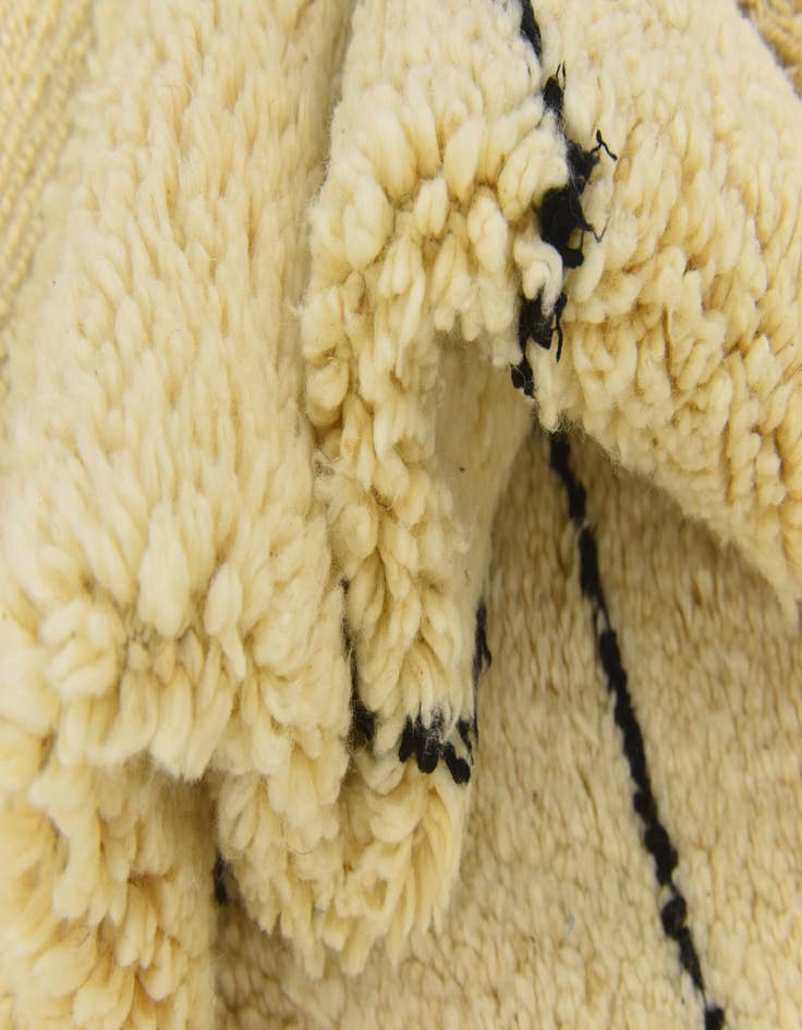 Detail image of  5' 4 x 8' 2  Hand Knotted Moroccan Wool Rug