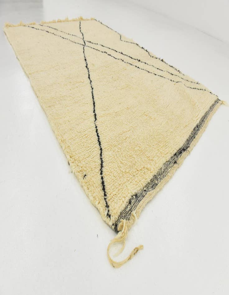 Detail image of  5' 4 x 8' 2  Hand Knotted Moroccan Wool Rug