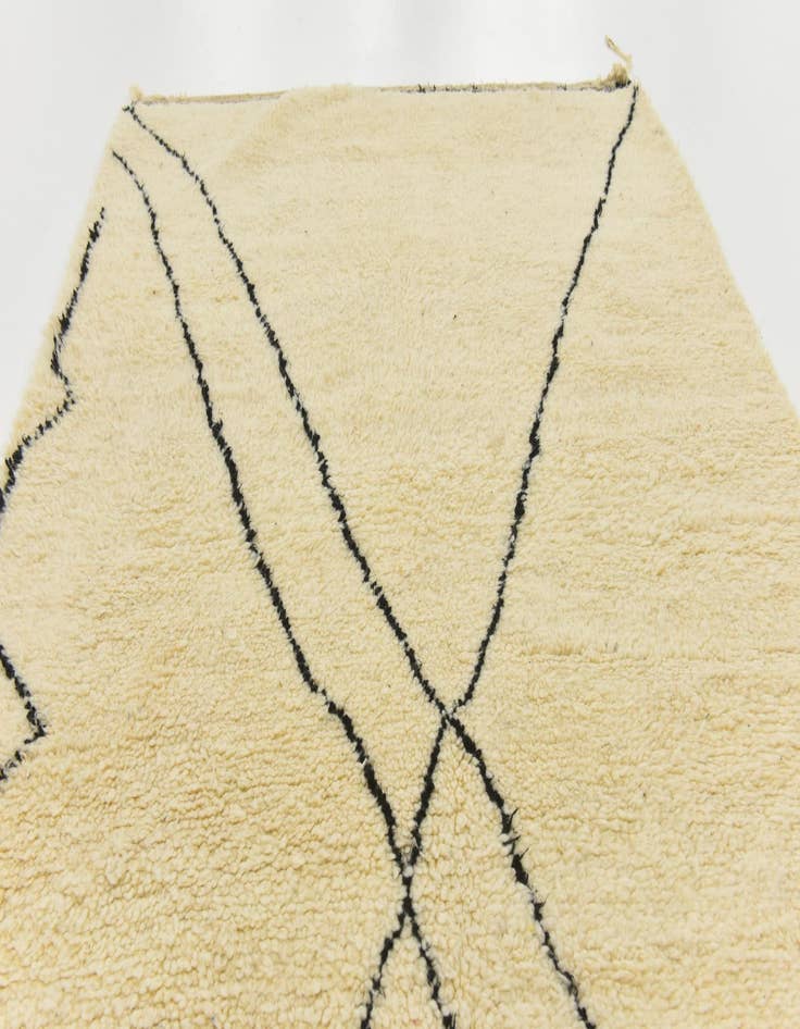 Detail image of  5' 4 x 8' 2  Hand Knotted Moroccan Wool Rug