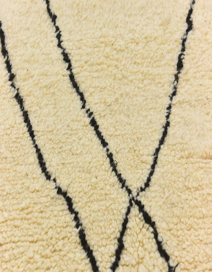 Detail image of  5' 4 x 8' 2  Hand Knotted Moroccan Wool Rug