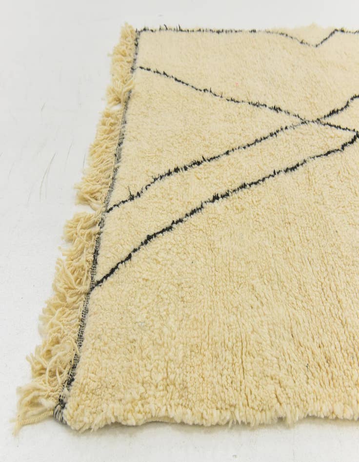 Detail image of  5' 4 x 8' 2  Hand Knotted Moroccan Wool Rug
