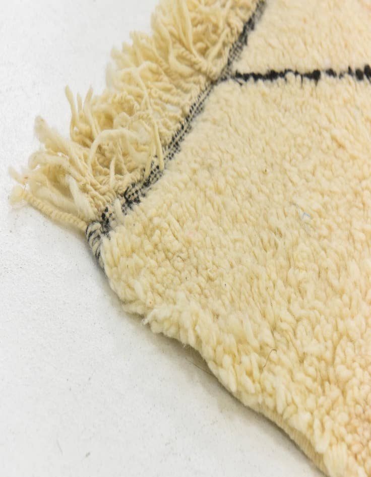 Detail image of  5' 4 x 8' 2  Hand Knotted Moroccan Wool Rug