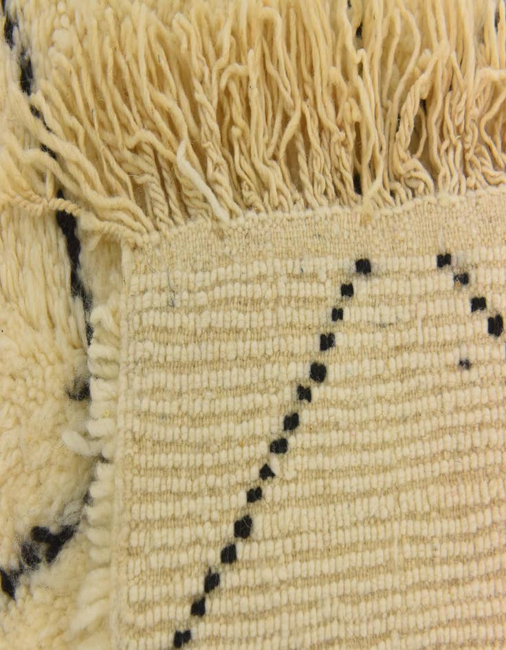 Detail image of  5' 5 x 8' 7  Hand Knotted Moroccan Wool Rug