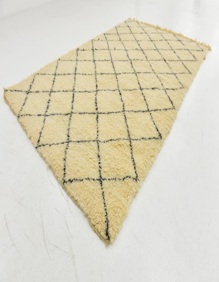 Detail image of  5' 5 x 8' 7  Hand Knotted Moroccan Wool Rug