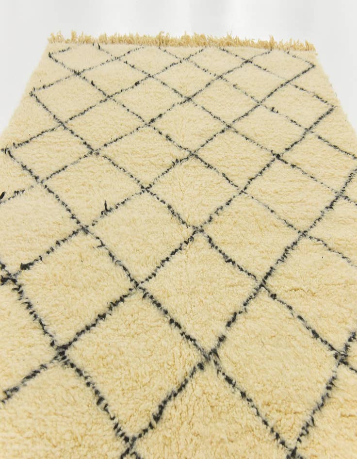 Detail image of  5' 5 x 8' 7  Hand Knotted Moroccan Wool Rug