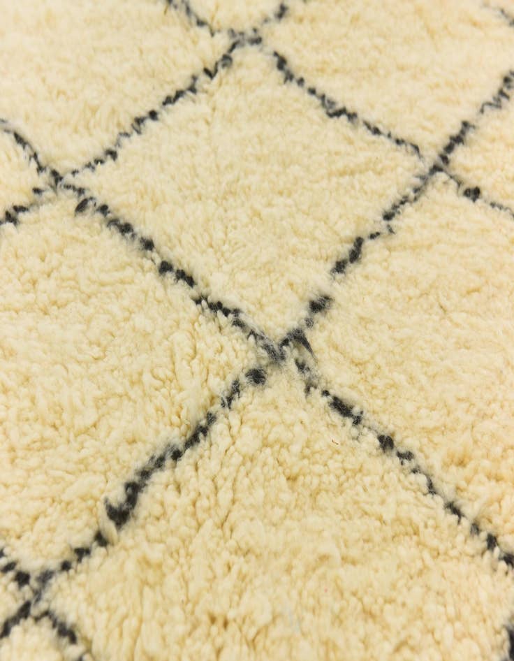 Detail image of  5' 5 x 8' 7  Hand Knotted Moroccan Wool Rug