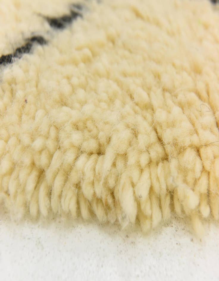 Detail image of  5' 5 x 8' 7  Hand Knotted Moroccan Wool Rug