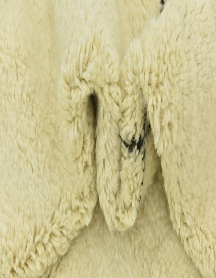 Detail image of  6' 7 x 9' 4  Hand Knotted Moroccan Wool Rug