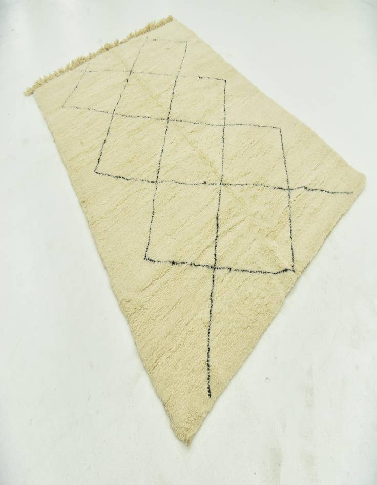 Detail image of  6' 7 x 9' 4  Hand Knotted Moroccan Wool Rug