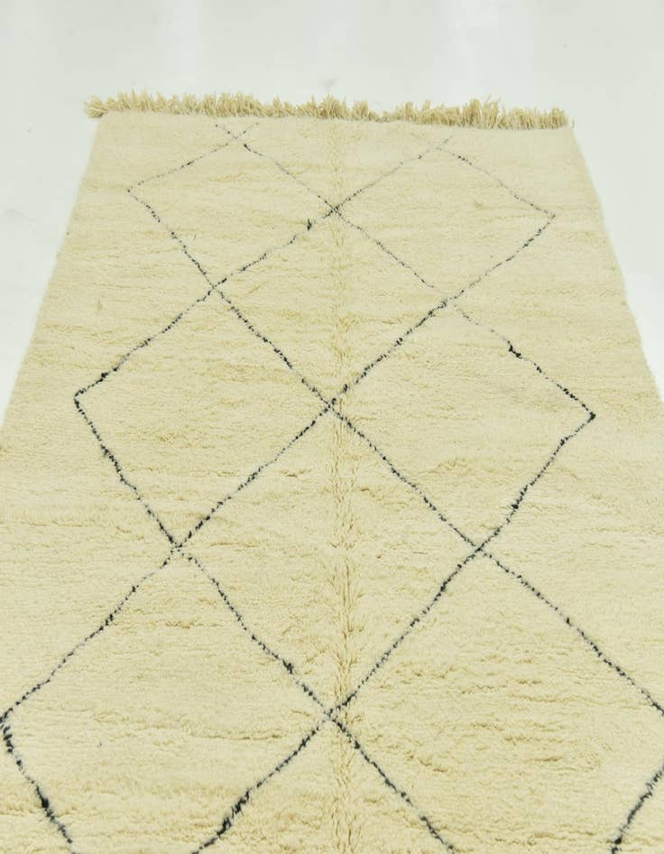 Detail image of  6' 7 x 9' 4  Hand Knotted Moroccan Wool Rug