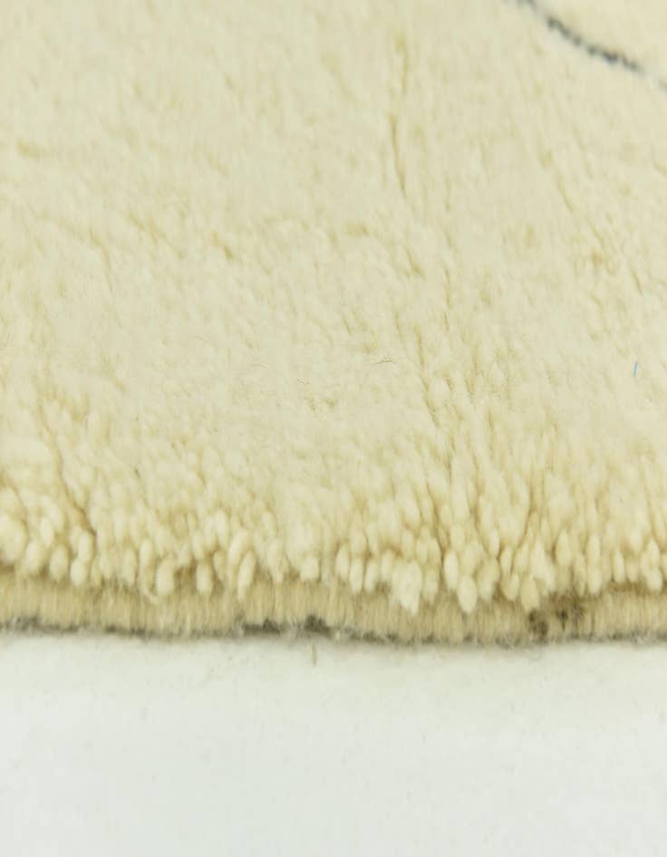 Detail image of  6' 7 x 9' 4  Hand Knotted Moroccan Wool Rug