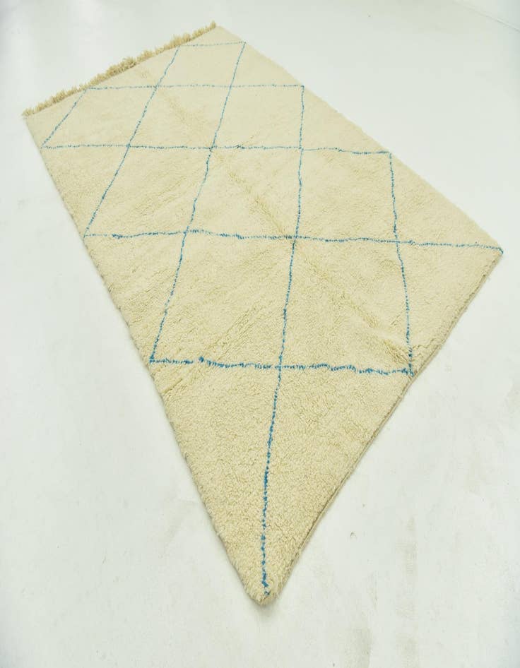 Detail image of  6' 10 x 10' 2  Hand Knotted Moroccan Wool Rug