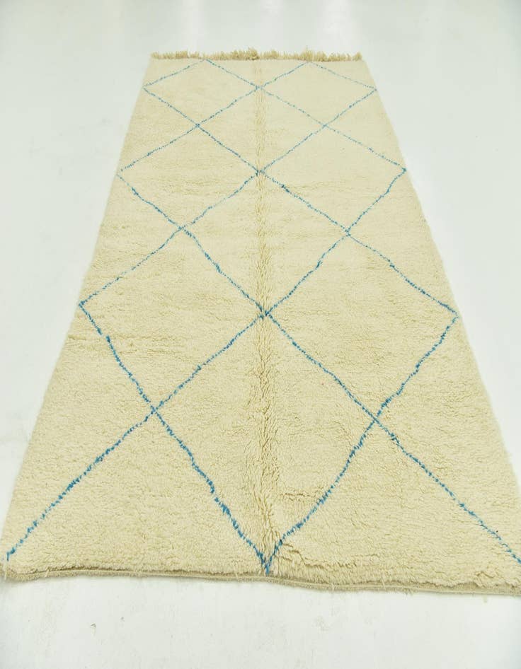 Detail image of  6' 10 x 10' 2  Hand Knotted Moroccan Wool Rug