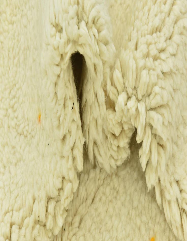 Detail image of  5' 2 x 8'  Hand Knotted Moroccan Wool Rug