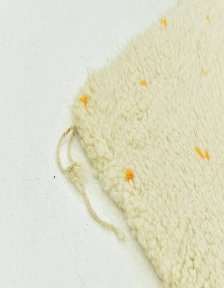 Detail image of  5' 2 x 8'  Hand Knotted Moroccan Wool Rug