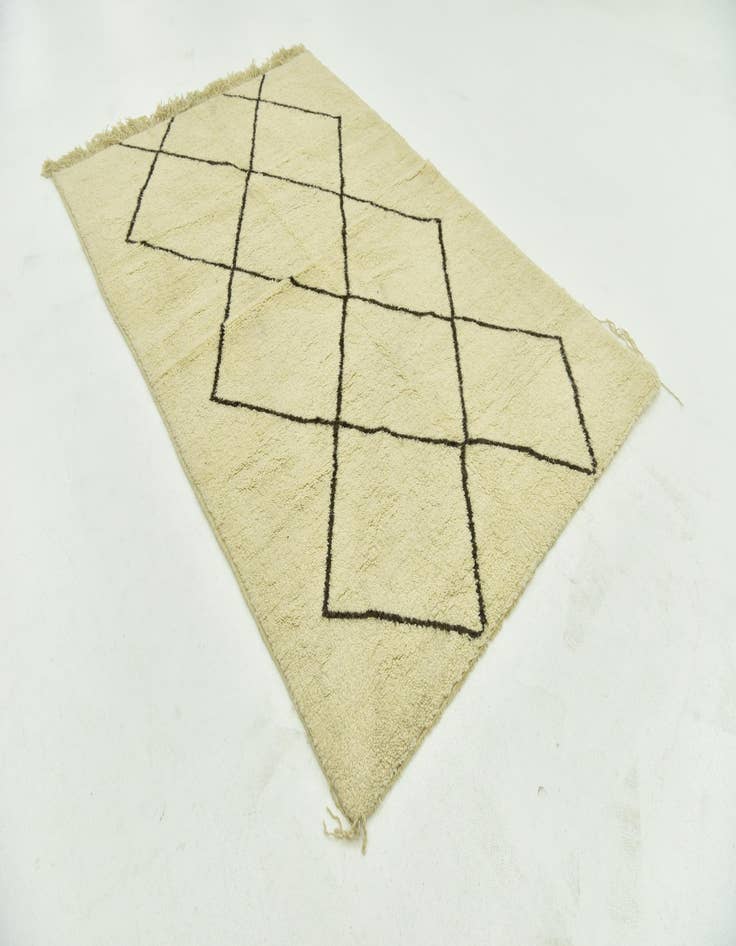 Detail image of  5' 3 x 8' 2  Hand Knotted Moroccan Wool Rug