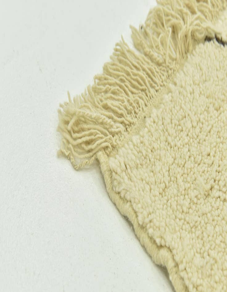 Detail image of  5' 3 x 8' 2  Hand Knotted Moroccan Wool Rug