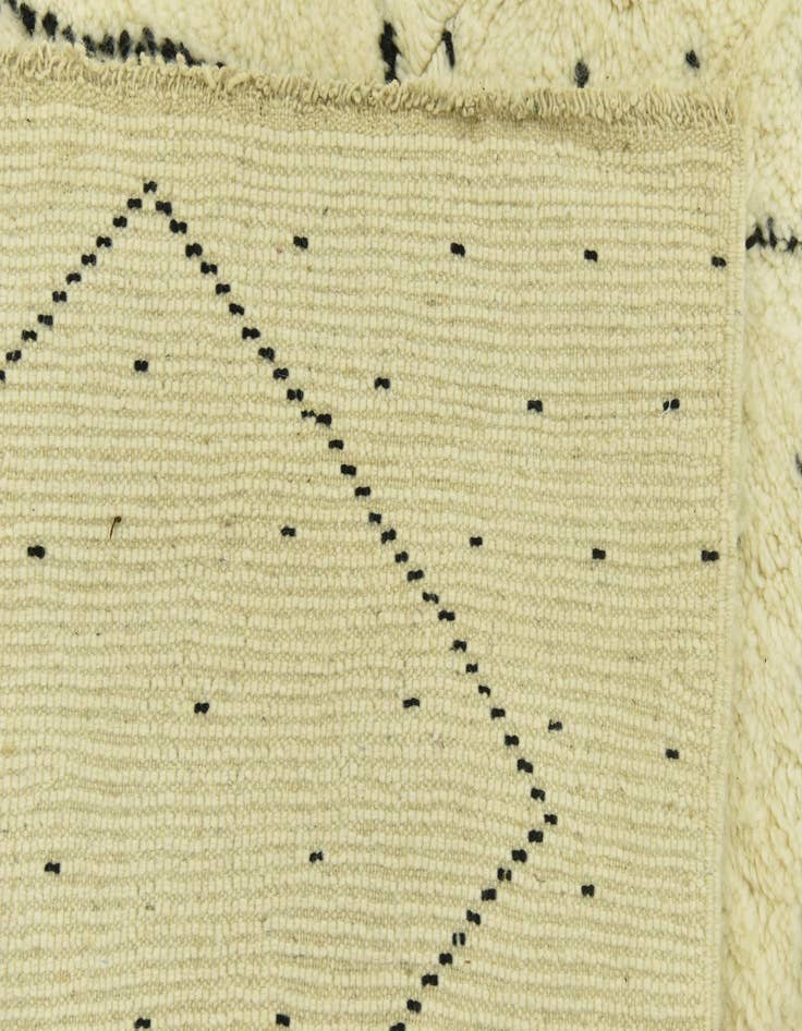 Detail image of  5' 6 x 8' 2  Hand Knotted Moroccan Wool Rug