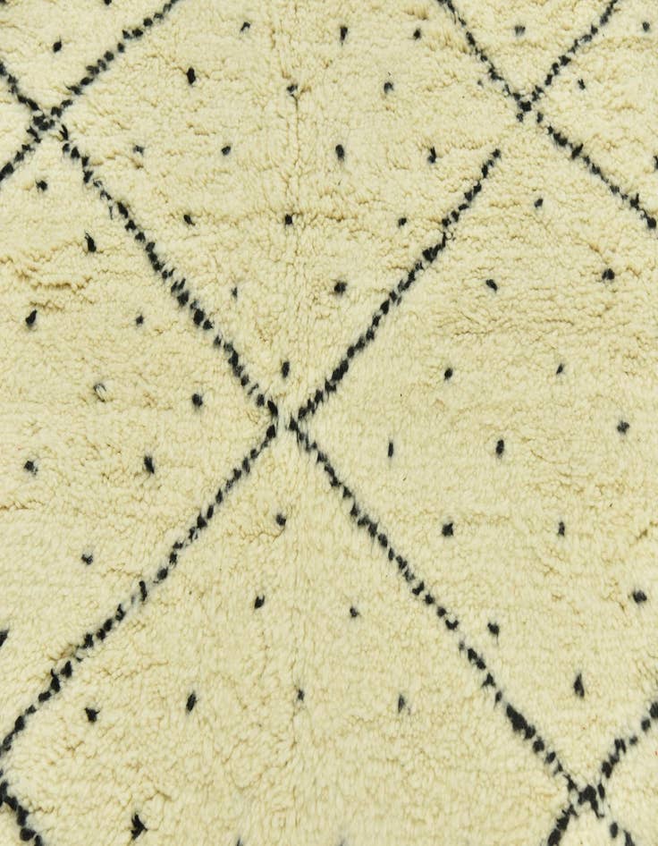 Detail image of  5' 6 x 8' 2  Hand Knotted Moroccan Wool Rug