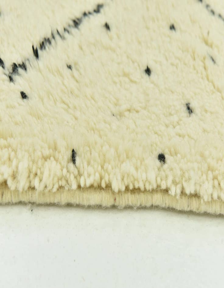 Detail image of  5' 6 x 8' 2  Hand Knotted Moroccan Wool Rug