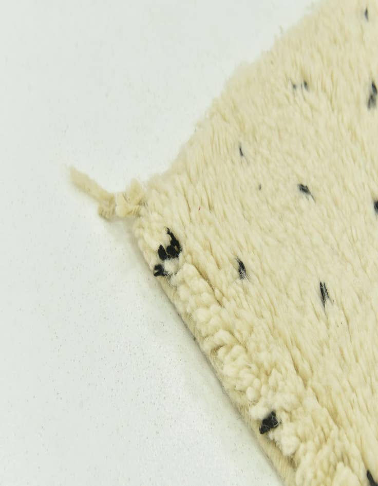 Detail image of  5' 6 x 8' 2  Hand Knotted Moroccan Wool Rug