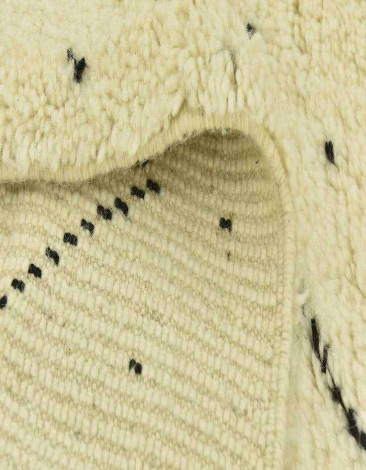 Detail image of  5' 6 x 8' 2  Hand Knotted Moroccan Wool Rug