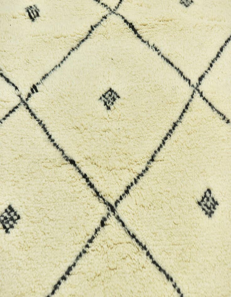 Detail image of  4' 10 x 8' 3  Hand Knotted Moroccan Wool Rug