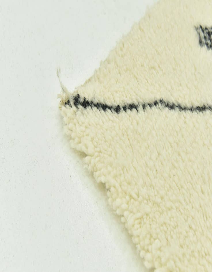 Detail image of  4' 10 x 8' 3  Hand Knotted Moroccan Wool Rug