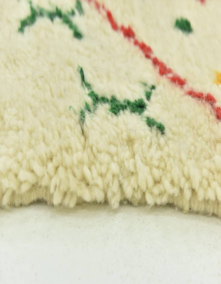 Detail image of 4' 10 x 7' 6 Hand Knotted Moroccan Wool Rug