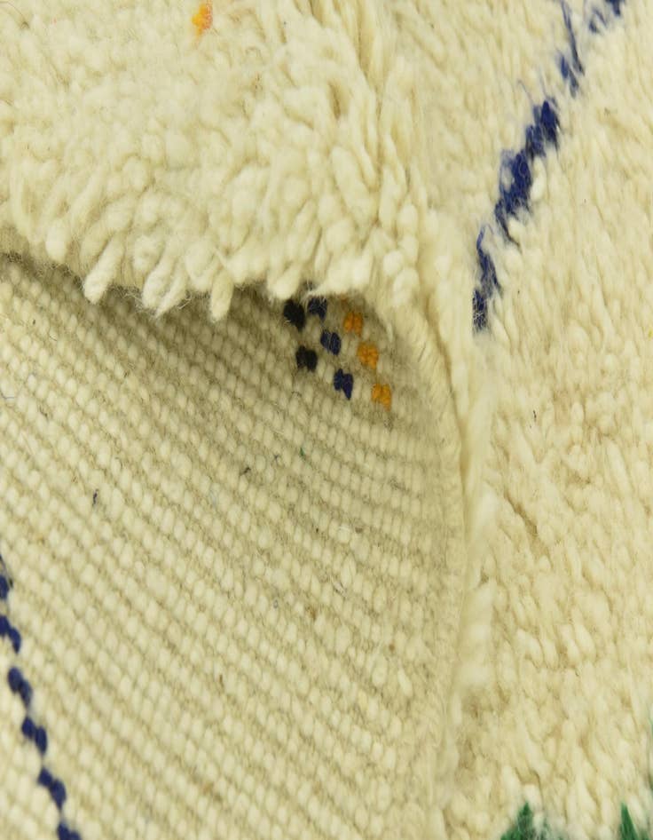 Detail image of 4' 10 x 7' 6 Hand Knotted Moroccan Wool Rug