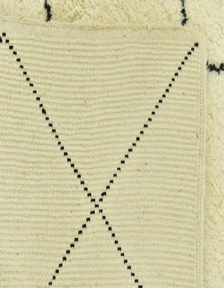 Detail image of  5' 4 x 8' 5  Hand Knotted Moroccan Wool Rug