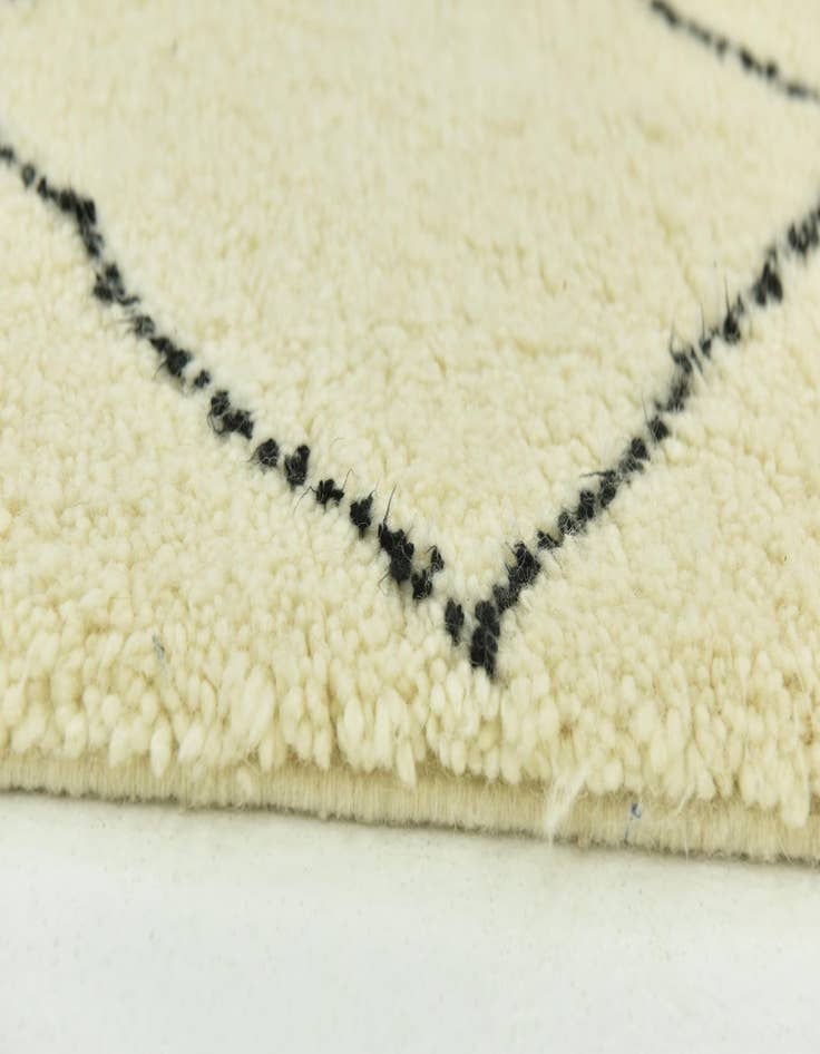 Detail image of  5' 4 x 8' 5  Hand Knotted Moroccan Wool Rug