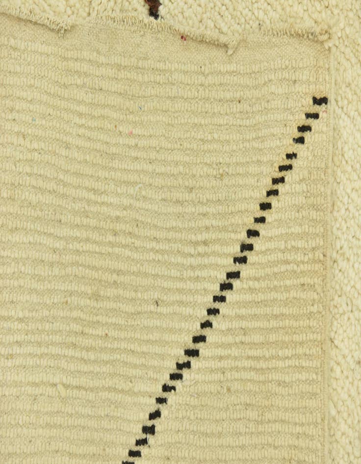 Detail image of  5' 4 x 9' 4  Hand Knotted Moroccan Wool Rug