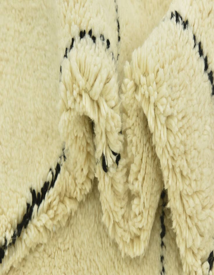 Detail image of  5' 10 x 7' 8  Hand Knotted Moroccan Wool Rug