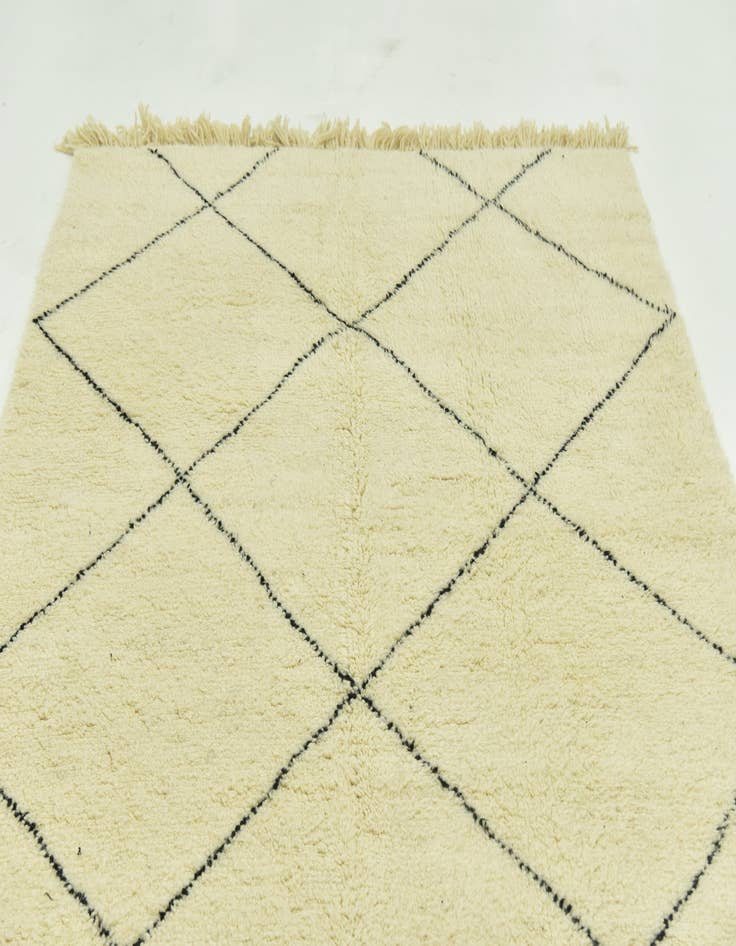 Detail image of  5' 10 x 7' 8  Hand Knotted Moroccan Wool Rug