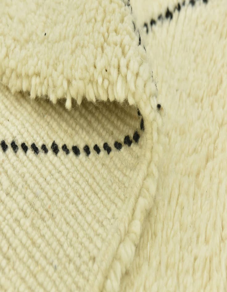 Detail image of  5' 10 x 7' 8  Hand Knotted Moroccan Wool Rug